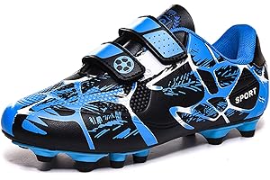 BAODLE Chaussures de Football Enfant FG/AG Professionnel Plein Air pour Garçon Football Boots TF Chaussures d'Entraînement de Football Adolescents Basses Antidérapant