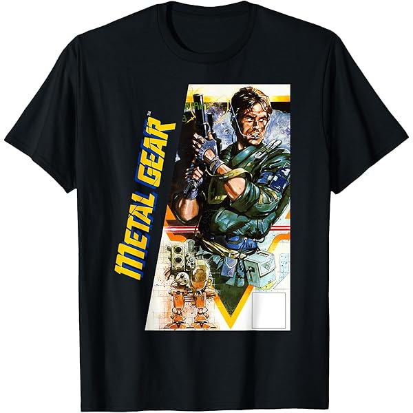 Metal Gear Box Art Japan Retro Gamer Classic 8-Bit Stealth T