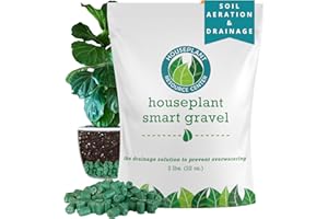HOUSEPLANT RESOURCE CENTER Houseplant Smart Gravel – Eco-Friendly Drainage Rocks for Potted Plants | Enhances Soil Aeration & Prevents Root Rot | Overwatering Solution | Sustainably Made from Recycled Ocean Plastics (32 oz)