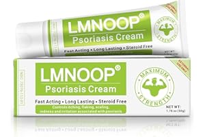 LMNOOP Psoriasis Creme, Maximale Stärke Behandlung Pflegecreme schnell wirkende & tief feuchtigkeitsspendende Linderung für trockene, empfindliche Haut