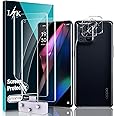 LϟK 2 + 2 Pezzi per Oppo Find X3 PRO - 2 Pezzi TPU Pellicola Protettiva + 2 Pezzi Pellicola Fotocamera - Senza Bolle HD Scher