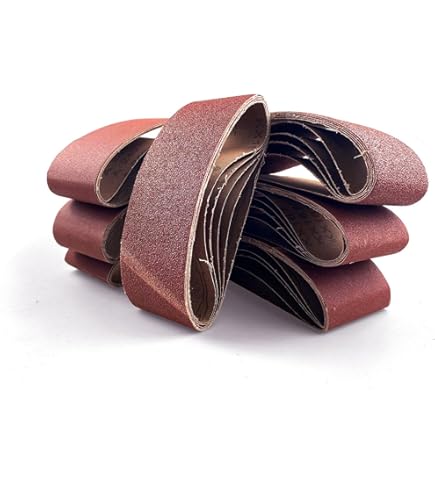 Schuurbanden 75 x 457mm,Schuurbandset elk 3 x korrel 80/120/150/240/400 voor Bandschuurmachine schuurpapier -(15 stuks