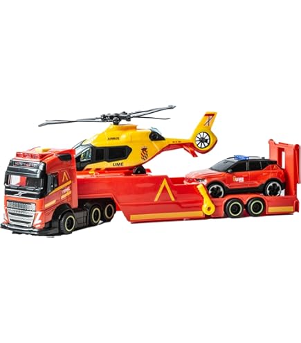 Camion Militari Giocattolo ColorBaby Speed&Go – Trasportatore Con Carro Armato, Luci E Suoni, Scala 1:16