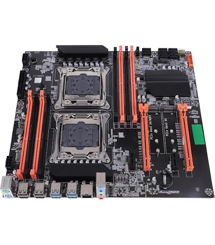 Scheda Madre Desktop X99 Dual Socket, LGA 2011-3, 8 Slot DDR4, PCI-E, M.2 NVMe, SATA3.0, ATX Per Gaming, Con Piastra In Ferro E Cavi