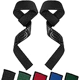 EVO Fitness Weight Lifting Straps Anti Slip Gym Powerlifting Deadlifting Bodybuilding Workout Strength Training Hand Bar Grip