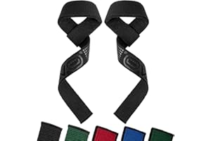 EVO Fitness Weight Lifting Straps Anti Slip Gym Powerlifting Deadlifting Bodybuilding Workout Strength Training Hand Bar Grips Neoprene Gel padded Wrist Support Unisex Men Women