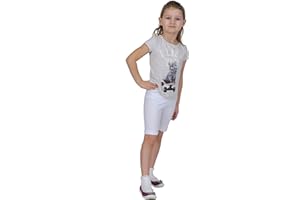 Jandaz Girls Cotton Cropped or Shorts Leggings Sizes 3 Years- 12 Years