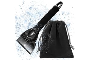 nedit Ice Scraper For Car Windscreen (With His Free Storage Bag) - Deicer - Ice Breakers - The Ultimate Car Window Scraper With His Free Storage Bag