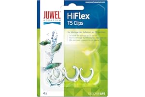 JUWEL AQUARIUM Juwel Hiflex - Set di 4 clip T5 per riflettore per acquariofilia