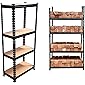 OWLMART® Adjustable Section Rack & Shelves Industrial Storage Shelving Unit Boltless Rivet Rack Adjustable Industrial…