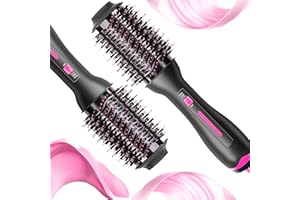 Hair Dryer Brush, Lanboo 3 in 1 Hot Air Brush with Adjustable Temperature - Hot Brush for Hair Styling Short Hair, Medium & Long Hair - Women Hair Volumizer & Hot Air Styler