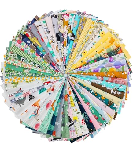 20-Piece Cotton Fabric Squares Bundle – 8” Quilting Patches, Floral & Print Scraps For Sewing & Crafts 9 thumbnail image