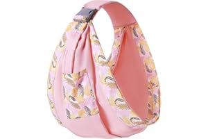 LAT LEE AND TOWN LAT Fular Portabebés Mochila Portabebes Transpirable, Portabebé Ajustable Portabebés Multifuncional para Recién Nacidos, Fulares portabebé para Bebés y Niños de Hasta 20KG (Rosa, C)