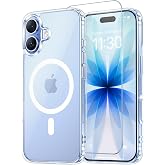 PSR Aksesuar iPhone 17 Uyumlu Şeffaf MagSafe Manyetik Şarj Destekli Koruyucu Kılıf + Temperli Cam Ekran Koruyucu Seti (İphone