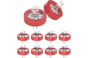 FOUR E'S SCIENTIFIC Filtre à seringue stérile pour laboratoire, 10 PCS. Filtre à seringue de laboratoire PTFE de 0,22um 25mm avec une capacité de filtration extrêmement élevée et une conception d'interface filetée