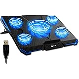 KLIM Cyclone - Laptop Cooling Stand - Maximal Cooling - XL Laptop Stand With 5 Cooling Fans - Compatible with PS5 PS4 Gaming