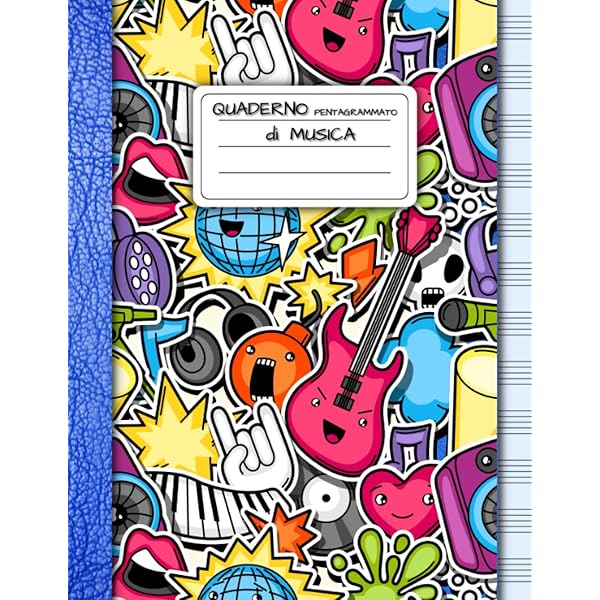 Quaderno Pentagrammato: Quaderno Di Musica - Copertina Blu