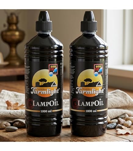 Lamp Oil (12 X 1 Litre Bottles). High grade clear paraffin lamp
