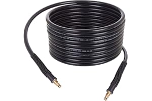 KASTOR TECHKAR Zamiennik Węża Karcher - Zamiennik Przedłużenia Węża do Myjki Wysokociśnieniowej Karcher - 200 barów do Maszyn Myjących Karcher serii K - Połączenie typu Click-Click - Wąż 25 m