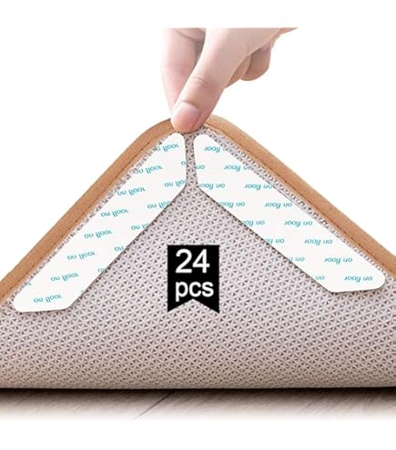 12 Patins Antidérapants Pour Tapis, Pour Parquets, Autocollants