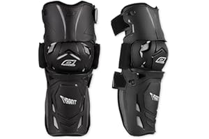 O'NEAL Knieprotektor | Tyrant MX Knee Guard Knieschoner MTB & MX I MX Enduro Motocross I Knieschützer für Knie, Schienbein & Oberschenkel I Schwarz I Größe S/M