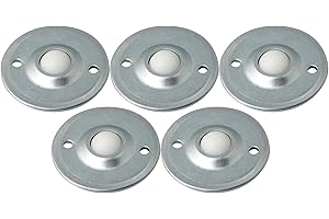 Bqlzr cy-12b disco volante sfera transfer cuscinetto trasportatore roller ruota in nylon a sfera, diametro 12 mm, confezione da 5