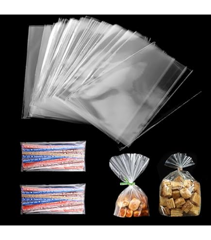 Lot De 100 Sachets En Cellophane Transparent - 20 X 30 Cm