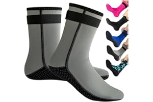 Tyuodna 3mm Neoprene Socks,Thermal Wetsuit Socks,Thickened Non-Slip Diving Socks Boots,Quick-Drying Swimming Socks for Men Women