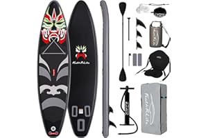 FEATH-R-LITE Inflatable Stand Up Paddle Boards Multifunctional Paddle Board with Hand Pump, Sup Backpack, Lead, Adjustable Paddle, for Adults, All Skill Levels