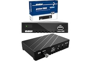 EDISION Proton T265 Full HD Hybride DVB-T2 Câble Récepteur FTA HDTV DVB-C / DVB-T2 H.265 HEVC (HDMI, USB 2.0)