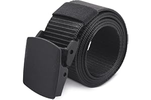 MIBANDERA Cintura di nylon leggera per uomo donna cintura militare tattica ad alta resistenza cintura con fibbia di liberazione rapida senza metallo