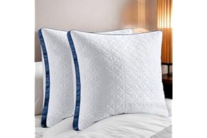 ‎SLYBEAR Slybear Kissen Kopfkissen 80x80 cm 2er Set,2X orthopädisches Seitenschläferkissen Nackenkissen mit Premium Mikrofaser Füllung, atmungsaktives Sitzkissen Sofakissen Schlafkissen weich & stützend