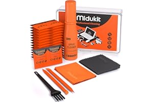 Kit Pulizia per iPhone Airpods Auricolari Telefono Schermo PC Smartphone Cellulare, Midukit Compatibile con iPhone14 pro 14 13 12 11 Samsung Macbook, Contiene Asciugare Panno Pulizia Pulitore Spazzola