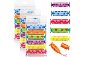 MEANJU 24 Pezzi Caramelle Evidenziatori Colorate Set Mini Evidenziatore 6 Colori Gadget Compleanno per Bambini Ragazza Cose Per La Scuola Cancelleria Ufficio Per Sottolineare ed Evidenziare