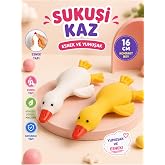 SEVİMLİ KAZ UZUN SUKUŞİ SQUISHY STRES OYUNCAĞI YUMUŞAK OYUNCAK 16 CM