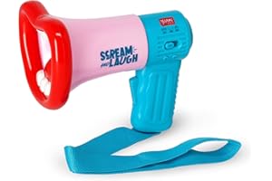 Legami - Mégaphone Changement de Voix Scream and Laugh, Batteries Non incluses, 3 Effets de Distorsion Vocale, Fonction d'enregistrement, 3 Types de Rire, 11,3 x 15,5 cm