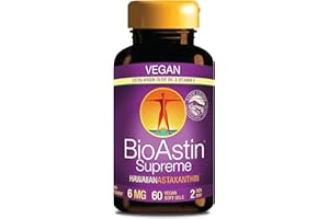 Nutrex Hawaii, BioAstin Hawaiian Astaxanthin, 6mg, 60 Vegan Softgels, Gluten-Free, SOYA-Free, Vegetarian