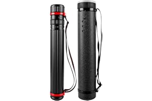 ZOFUN 2 Stück Transportrollen Posterrolle A1 Schwarz Posterrolle, 45–75cm Transport-Röhren Teleskop Posterrolle, Transportrolle Zeichenrolle, Plakatrolle für Plakate Blueprint Bilder