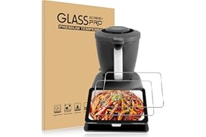 ELYCO Displayschutz Kompatibel mit Vorwerk Thermomix TM7 für Panzerglas, 2 Stück 9H Härte Schutzglas Schutzfolie, Anti-Kratzen, Anti-Fingerprint Displayschutzfolie Zubehör für TM7, Ultra-Transparent