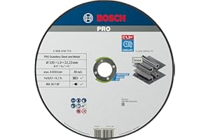 Bosch Accessories Bosch Professional 1x Standard for Inox Trennscheibe (für Edelstahl, Ø 230 x 1,9 x 22,23 mm, Gerade, Zubehör Winkelschleifer)