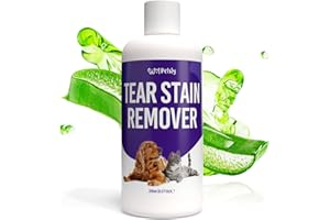 Petsly Tear Stain Remover for Dogs Eyes - 250ml - Ideal Dog Eye Drops & Cat Eye Drops - Dog Tear Stain Remover & Eye Drops for Dogs - Alternative for Dog Eye Wipes for Gunky Eyes - Dog Eye Cleaner
