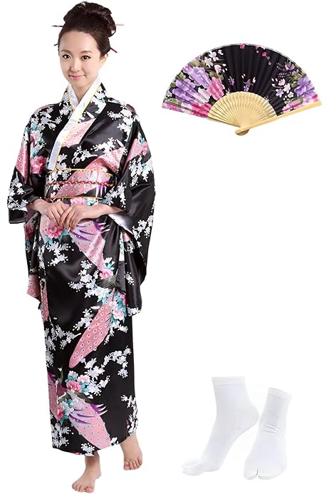 Vestito Carnevale Kimono Giapponese Amazon Costume Da Geisha