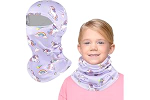 TAGVO Pasamontañas Térmico de Invierno Niños 4 a 12 Años, Multifuncional Cortavientos Máscara De Esquí Ciclismo Gorro con Forro Polar Bajo Casco Mascarilla para Niños Niñas Deportes al Aire Libre