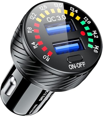 3 In 1 12V/24V Digitale LED Auto Zigaretten Anzünr Produktbild-Vorschau 7