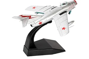 NUOTIE 1/72 MiG-15 Fishbed Unión Soviética Fighter Attack Metal Aeroplane Model Military Aeroplane Model Die Cast Aeroplane for Collecting and Gift