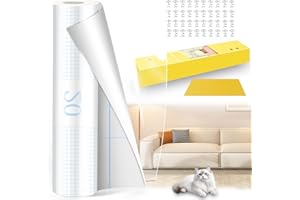 DICTIEN 30 X 500 CM Protector Sofa Gatos Arañazo, Antiarañazos Gatos Sofa,Protector Puertas Arañazos Perro, Protector de Sofa Anti,Adecuada para Muebles, Puertas, Paredes, Alfombras, Mostradores