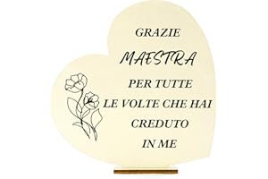 FAJUXIS Regalo Maestra Natale Regalo Maestra,Idee Regalo Maestre Fine Anno,Decorazioni,Regali Maestre Fine Anno,Idee Regalo Insegnanti,Regalo Maestra Fine Anno,Regalo Per Insegnante,Regalo Maestra Asilo