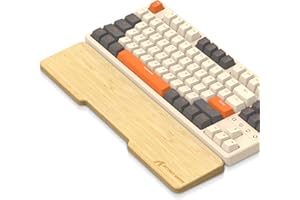 Attack Shark Podparcie Nadgarstka z Naturalnego Bambusa o Długości 87 Klawiszy, Ergonomiczne Wsparcie dla Dłoni, Przyjazne dla Środowiska, Odczucie Drewna, Przeznaczone dla Klawiatury Mechanicznej