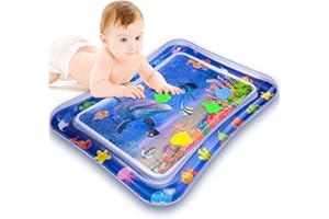 JOYLIVECY Tummy Time Water Mat-Inflatable Play Mat Perfect Sensory Toys for Baby Early Development,The Perfect Fun time Play Activity Center Your Baby's Stimulation Growth
