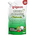 Pigeon Liquid Cleanser Naturals Refill,PH Friendly,No Added Color,No Added Alcohol,Natural Cleanser, for Baby Feeding Bottle,Feeding Accessories,Fruits and Vegetables,500 ml